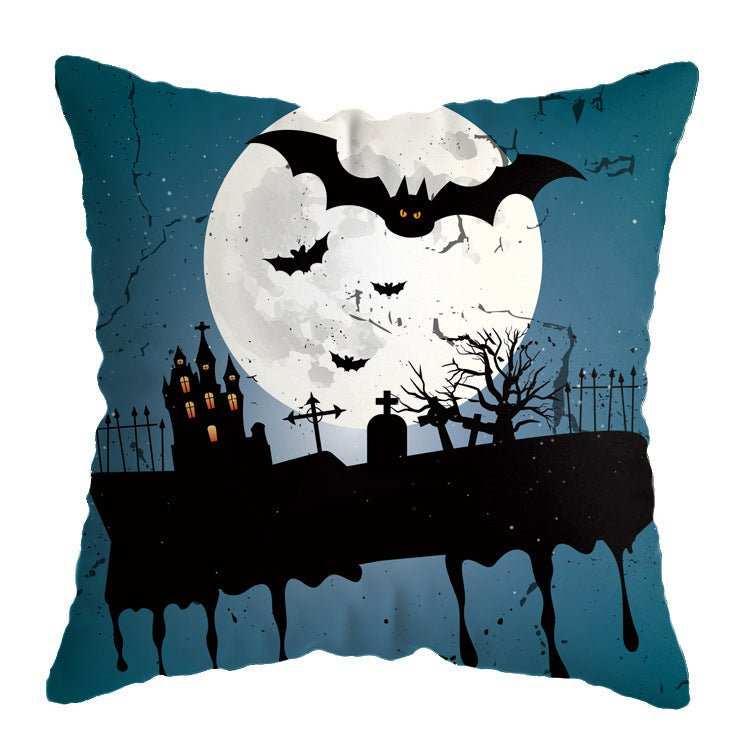 Linen Skull Halloween Pillow Cover - AMIR BAGS INDIA PRIVATE LIMITED