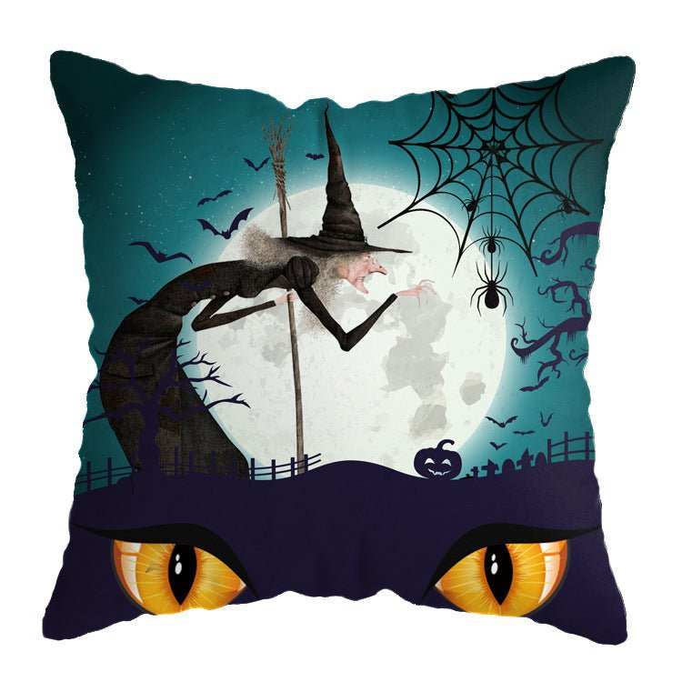 Linen Skull Halloween Pillow Cover - AMIR BAGS INDIA PRIVATE LIMITED