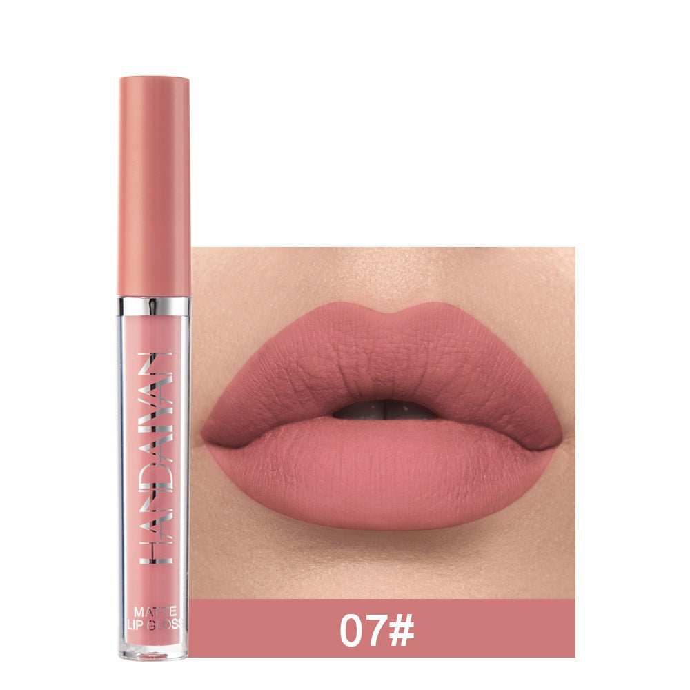 Lip Mud Lazy Lipstick Lip Glaze Authentic Matte Lip Gloss Not Easy To Dip Cup - AMIR BAGS INDIA PRIVATE LIMITED