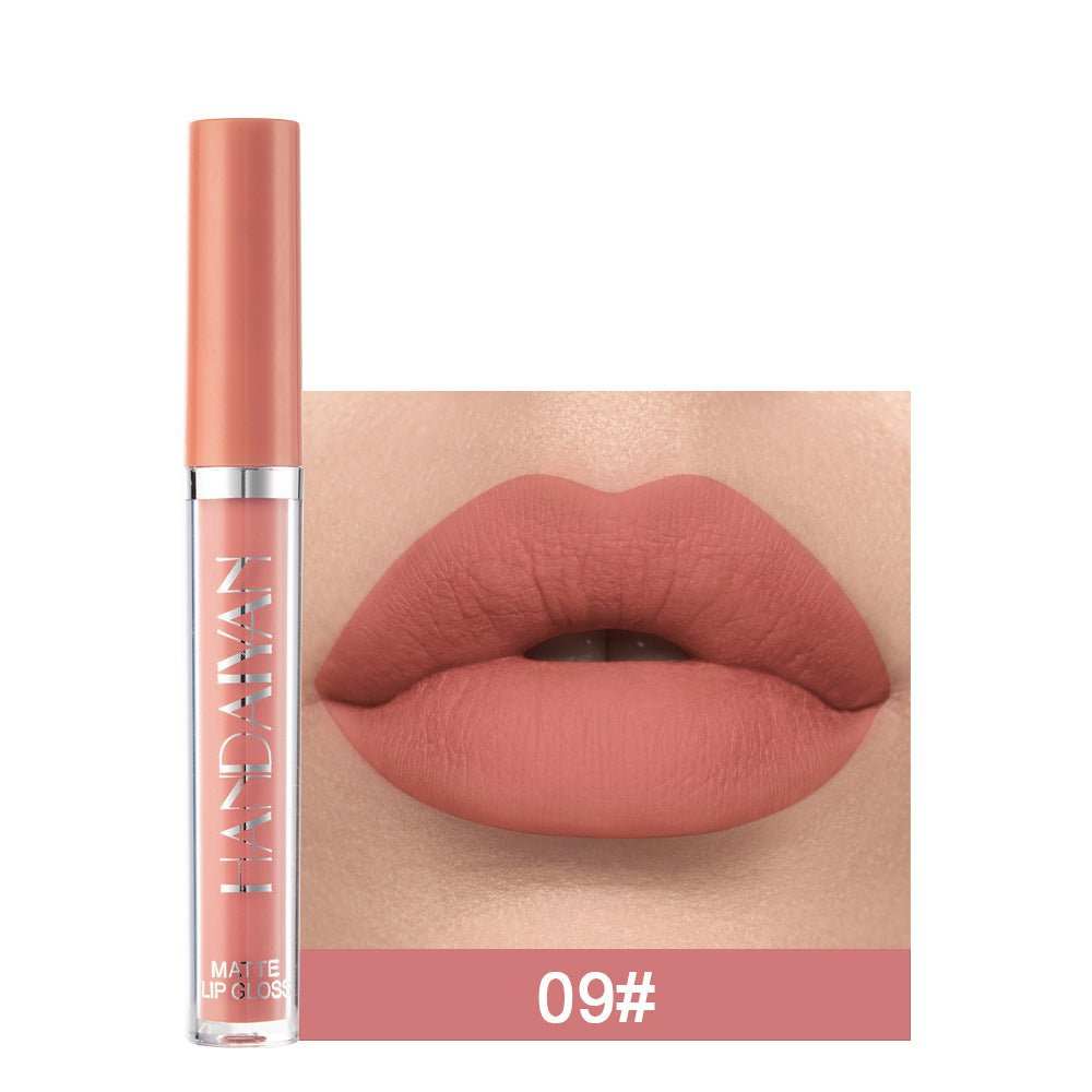 Lip Mud Lazy Lipstick Lip Glaze Authentic Matte Lip Gloss Not Easy To Dip Cup - AMIR BAGS INDIA PRIVATE LIMITED