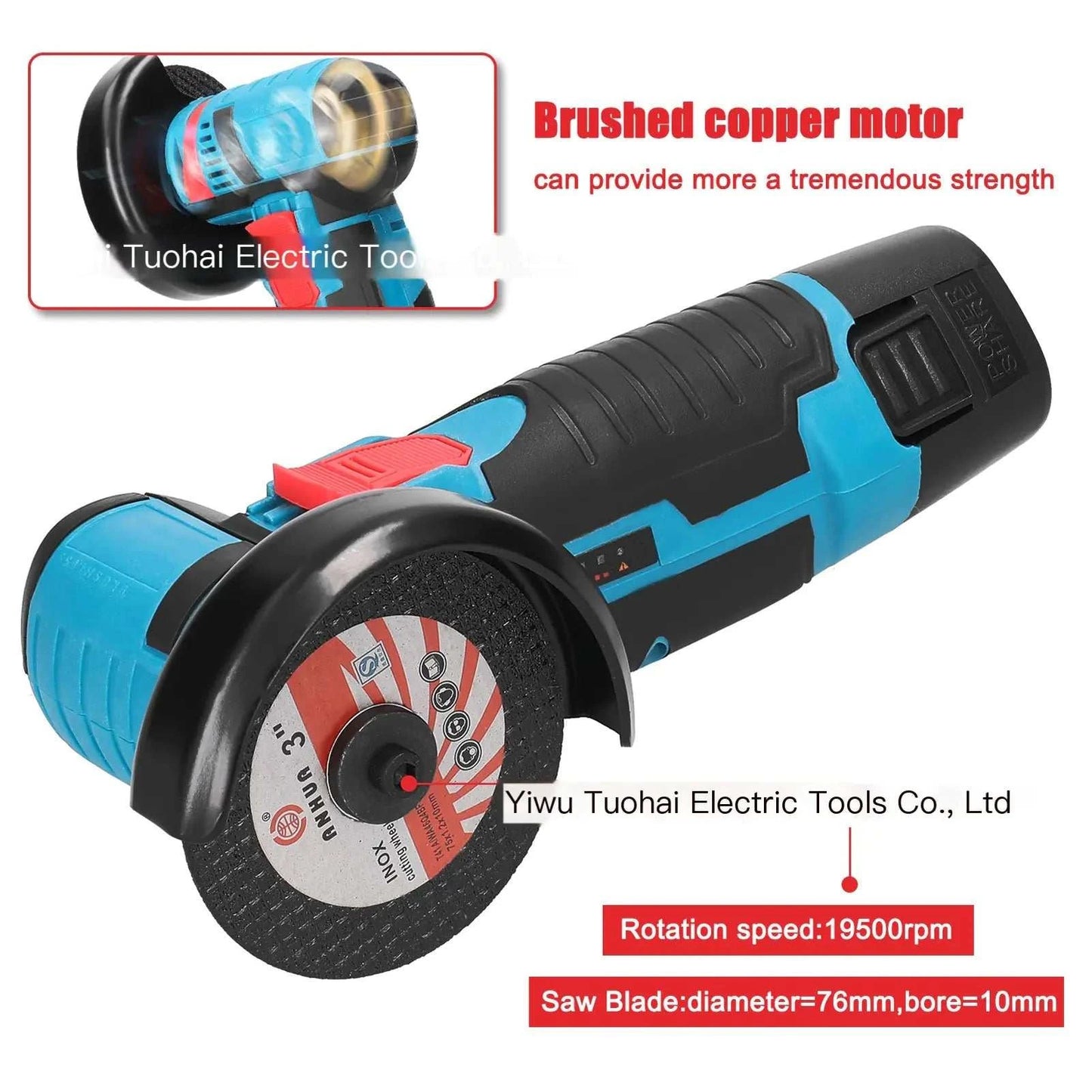 Lithium Mini Angle Grinder - AMIR BAGS INDIA PRIVATE LIMITED