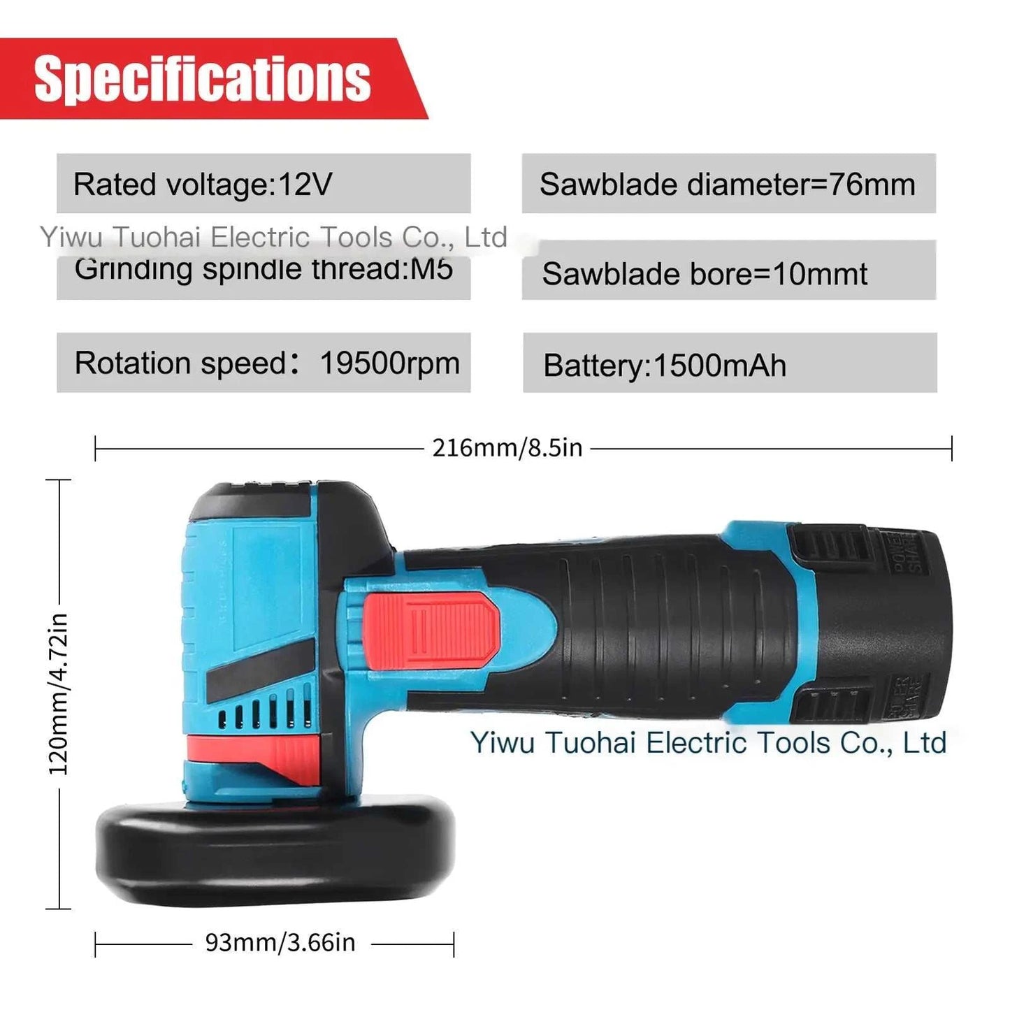 Lithium Mini Angle Grinder - AMIR BAGS INDIA PRIVATE LIMITED