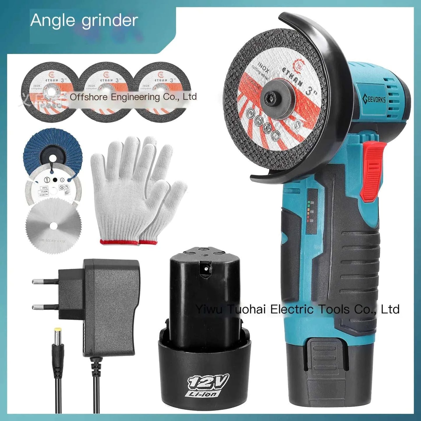 Lithium Mini Angle Grinder - AMIR BAGS INDIA PRIVATE LIMITED