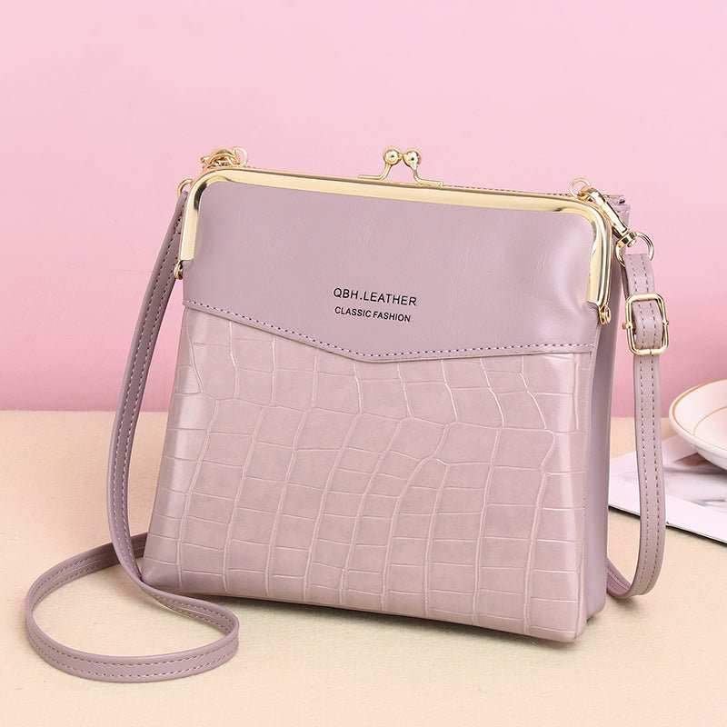 Lock Shoulder Bags Women Alligator Pattern Crossbody Phone Bag - AMIR BAGS INDIA PRIVATE LIMITED