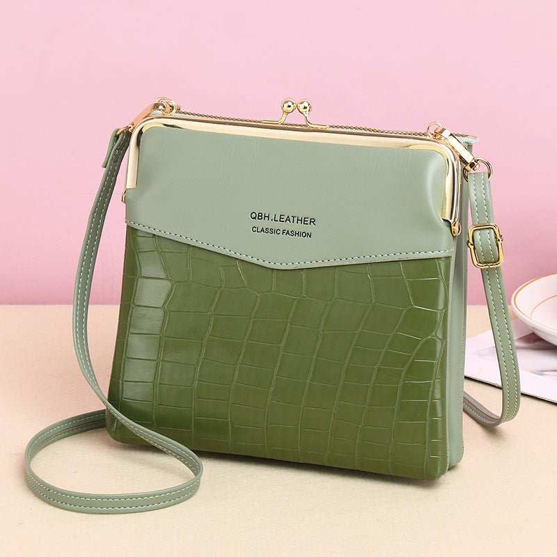Lock Shoulder Bags Women Alligator Pattern Crossbody Phone Bag - AMIR BAGS INDIA PRIVATE LIMITED