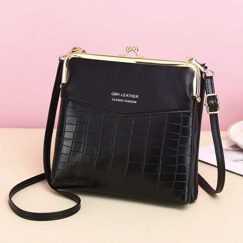 Lock Shoulder Bags Women Alligator Pattern Crossbody Phone Bag - AMIR BAGS INDIA PRIVATE LIMITED
