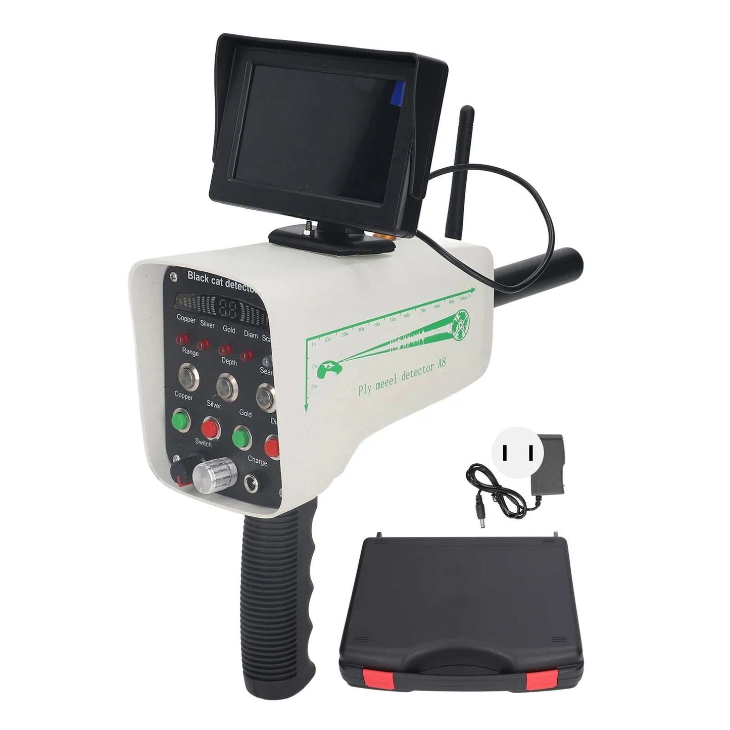 Long Range Gold Detector AC100 to 240V Underground Metal Scanner with High Definition Screen for Gold Silver Copper - AMIR BAGS INDIA PRIVATE LIMITED