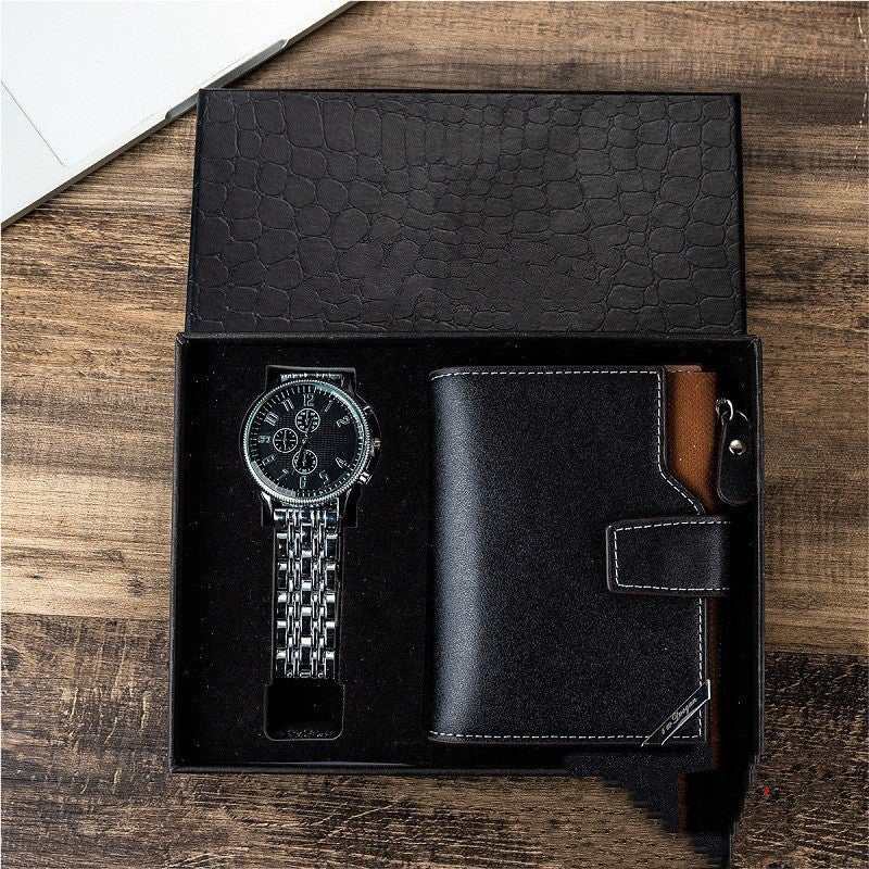 Luxury Business Watch Leather Bag Wallet Gift Set Men - AMIR BAGS INDIA PRIVATE LIMITED