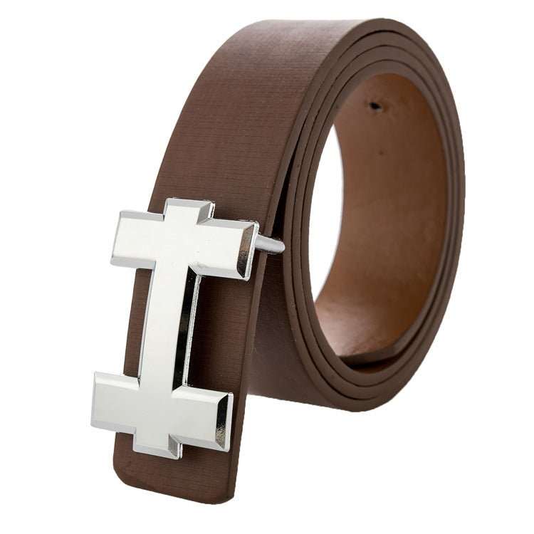 Luxury Designer H Brand Designer Belts Men High Quality Male PU Leather Women Belt Buckle Strap for Jeans Black size 110cm - AMIR BAGS INDIA PRIVATE LIMITED