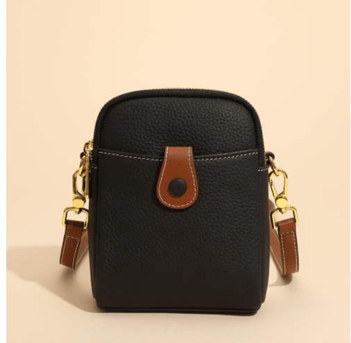 Lychee Pattern Mobile Phone Bag Small High Quality Leather Crossbody Bags For Women Wallet - AMIR BAGS INDIA PRIVATE LIMITED