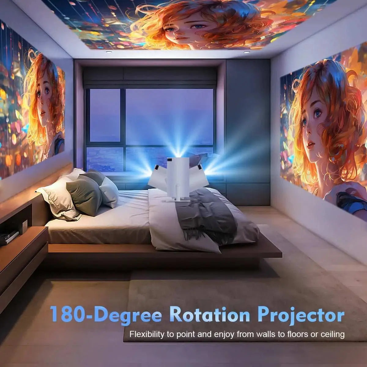 Magcubic Projector HY300 Pro 4K Android 11 Dual Wifi6 290ANSI Allwinner H713 BT5.0 1080P 1280*720P Home Cinema Outdoor Projetor - AMIR BAGS INDIA PRIVATE LIMITED