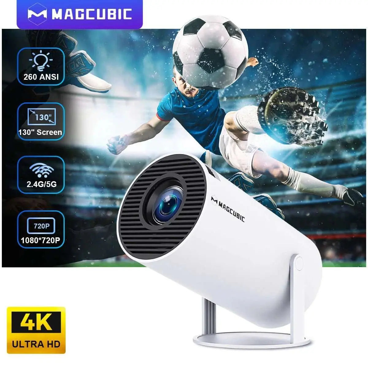 Magcubic Projector HY300 Pro 4K Android 11 Dual Wifi6 290ANSI Allwinner H713 BT5.0 1080P 1280*720P Home Cinema Outdoor Projetor - AMIR BAGS INDIA PRIVATE LIMITED