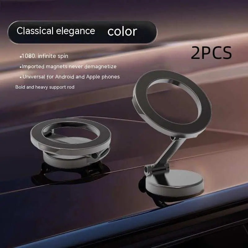 Magnetic Car Phone Mount All - Metal Foldable Phone Holder For Car Strongest Magnet Dashboard Phone Mount For Phone - AMIR BAGS INDIA PRIVATE LIMITED