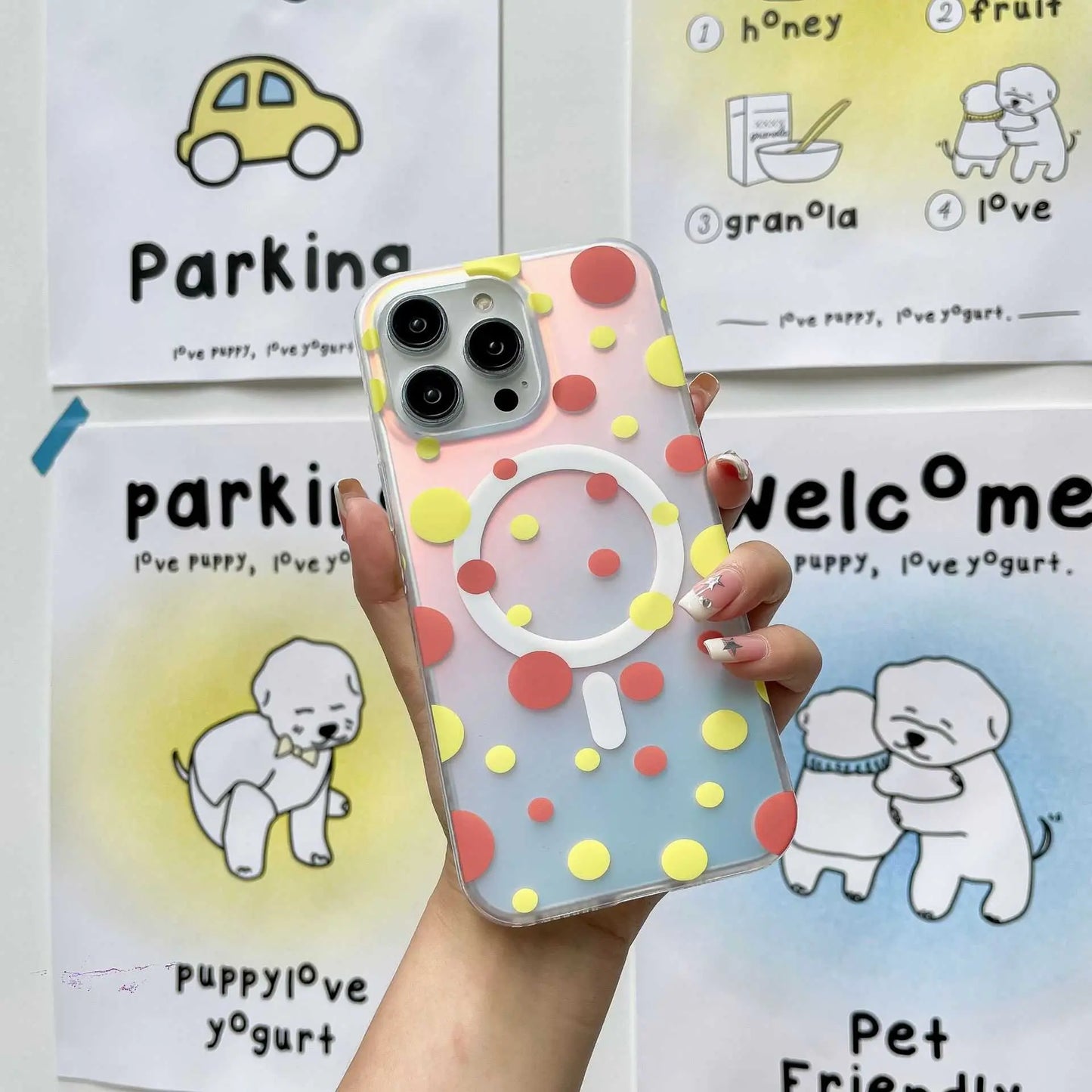 Magnetic Phone Case Wave Point Phone Case - AMIR BAGS INDIA PRIVATE LIMITED