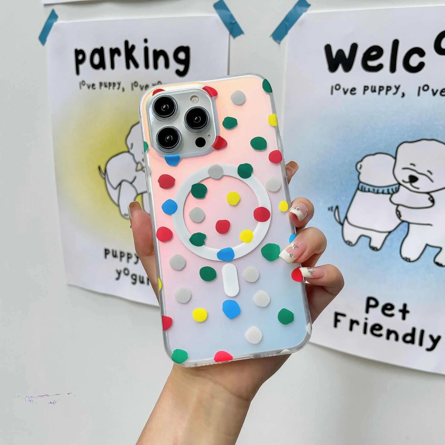 Magnetic Phone Case Wave Point Phone Case - AMIR BAGS INDIA PRIVATE LIMITED