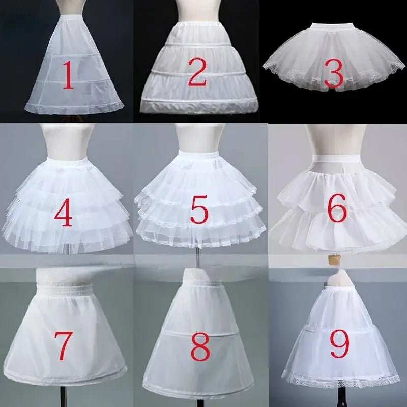 Many Styles Flower Girls Petticoat Underskirt Cosplay Party Short Dress Jupon Fille Lolita Ballet Tutu Skirt Enaguas Sottogonna - AMIR BAGS INDIA PRIVATE LIMITED