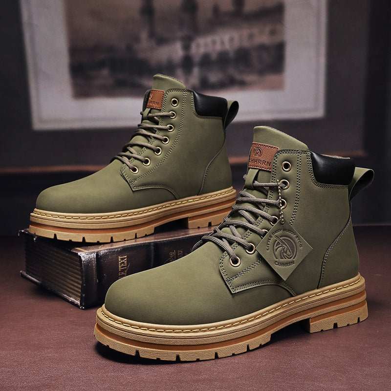 Martin Boots Men's British Style RetroProduct information:Pattern: solid color Color: YZ209 Gray, YZ209 Green, YZ209 khaki, YZ209 Black Heel shape: short stout heel Size: 39, 40, 41, 42, 43, 44, 45, 46, DropshipmanAMIR BAGS INDIA PRIVATE LIMITEDnull