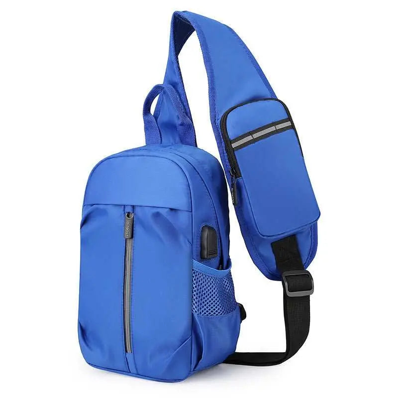Men Chest Bag With Phone Wallet Design Crossbody Shouder Bags Sports - AMIR BAGS INDIA PRIVATE LIMITED