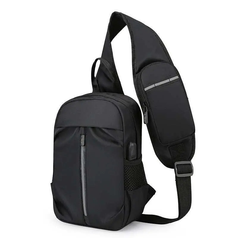 Men Chest Bag With Phone Wallet Design Crossbody Shouder Bags Sports - AMIR BAGS INDIA PRIVATE LIMITED