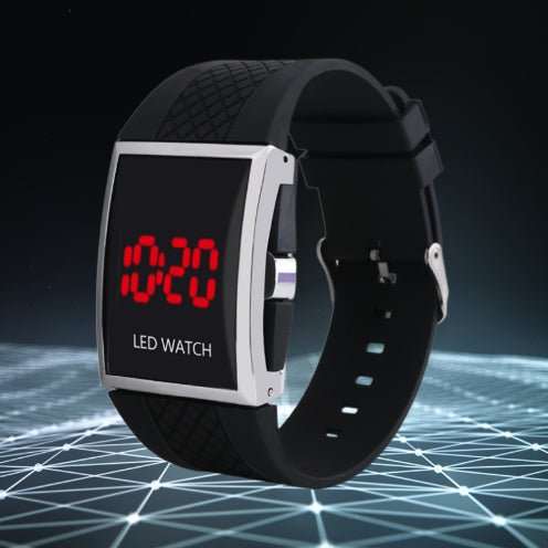 Men Women Casual Unisex White Black LED Digital Sports Wrist Watch Wristwatch Date Clock - AMIR BAGS INDIA PRIVATE LIMITED
