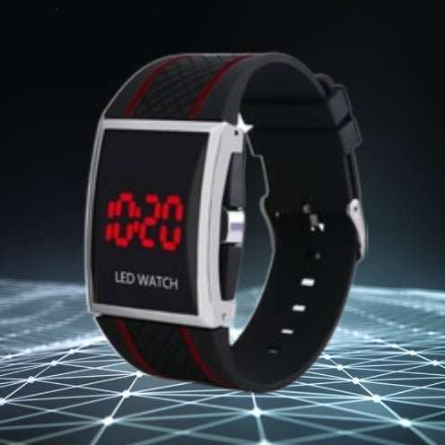 Men Women Casual Unisex White Black LED Digital Sports Wrist Watch Wristwatch Date Clock - AMIR BAGS INDIA PRIVATE LIMITED