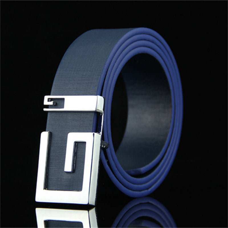 Men's And Women's Fashionable And Simple Smooth Buckle Belts - AMIR BAGS INDIA PRIVATE LIMITED