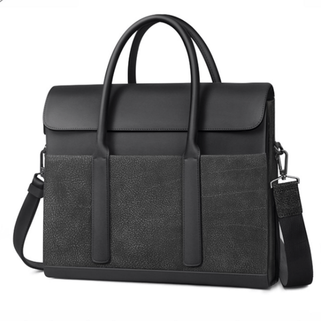 Men's Briefcase Cowhide Computer Messenger Business Bag - AMIR BAGS INDIA PRIVATE LIMITED