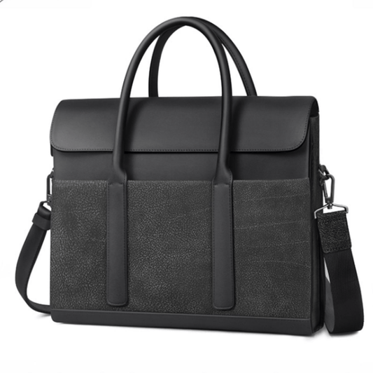 Men's Briefcase Cowhide Computer Messenger Business Bag - AMIR BAGS INDIA PRIVATE LIMITED