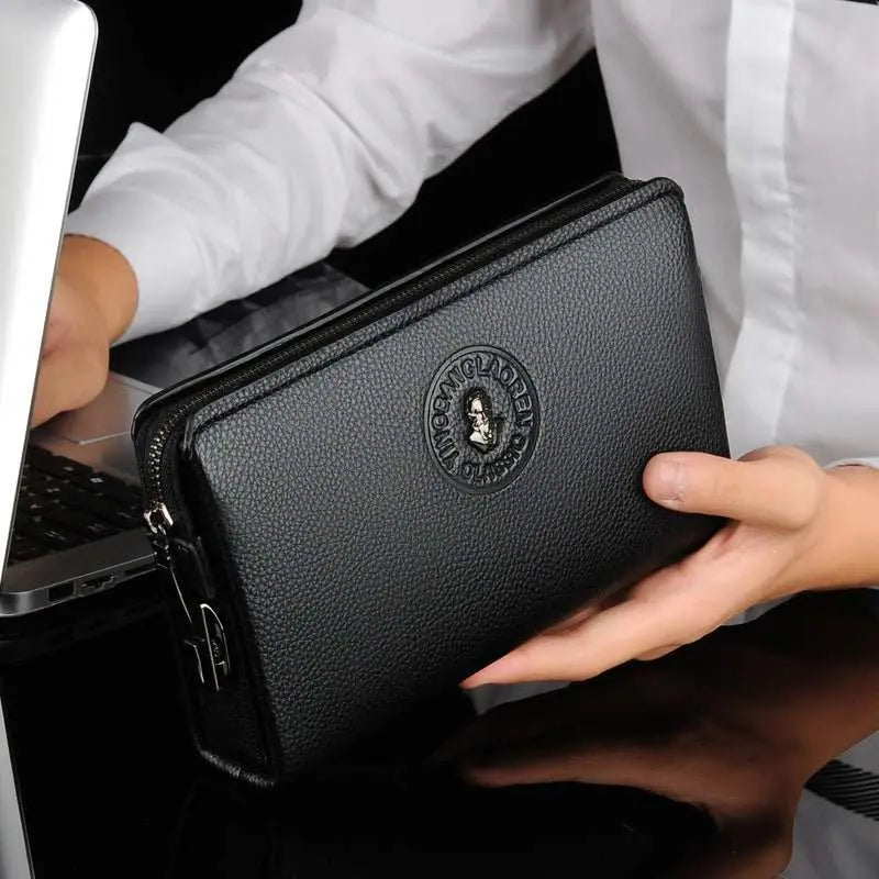 Men's Business Casual Clutch New Soft Leather Clutch - AMIR BAGS INDIA PRIVATE LIMITED