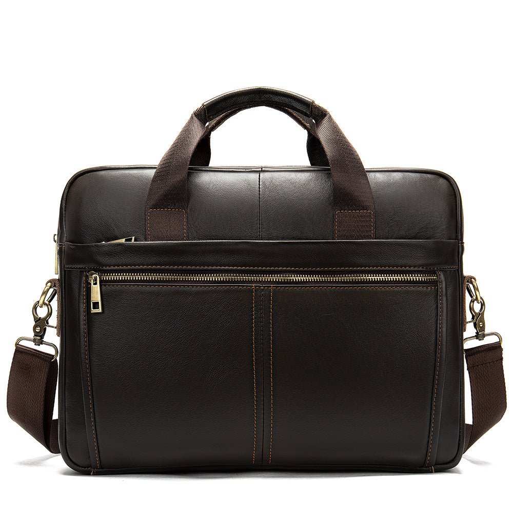 Men's Business Cowhide Laptop Bag - AMIR BAGS INDIA PRIVATE LIMITED