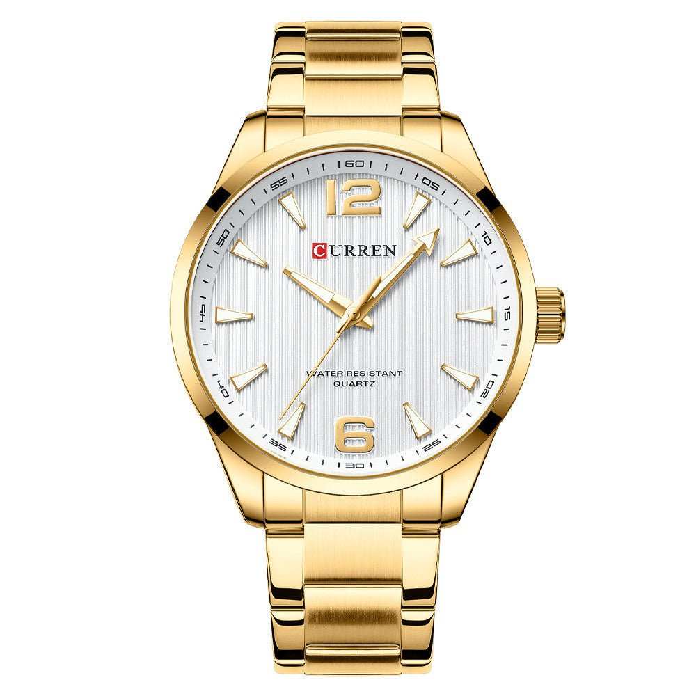 Men's Business Quartz Steel Belt Watch - AMIR BAGS INDIA PRIVATE LIMITED