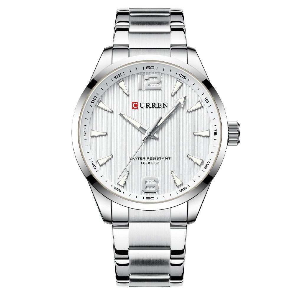 Men's Business Quartz Steel Belt Watch - AMIR BAGS INDIA PRIVATE LIMITED