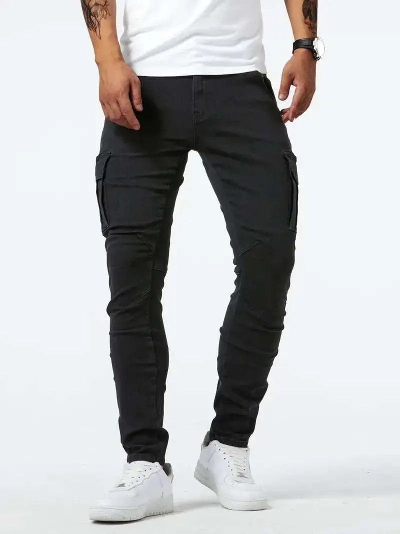 Men's Casual Multi-bag Labor Protection PantsProduct information:Color: light blue, gray, black Elasticity: Micro elasticity Pants length: trousers Waist Type: Mid waist Suitable for people: Youth Size: S,M,L,XDropshipmanAMIR BAGS INDIA PRIVATE LIMITEDnull