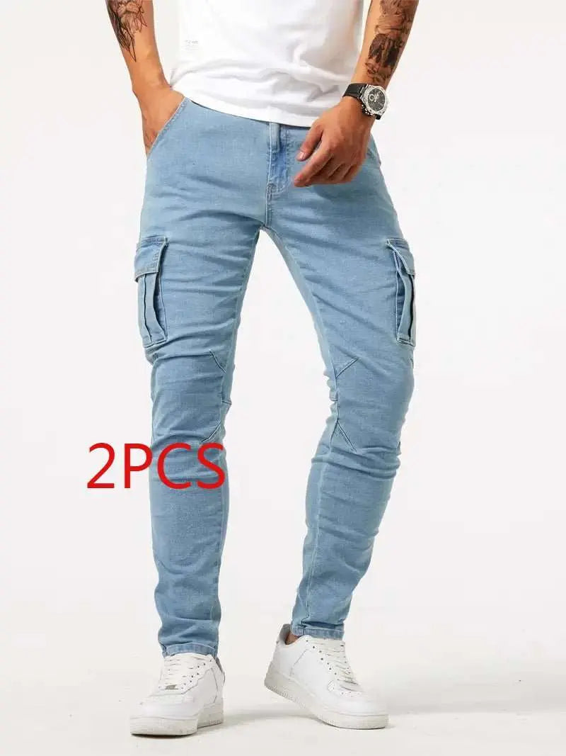 Men's Casual Multi-bag Labor Protection PantsProduct information:Color: light blue, gray, black Elasticity: Micro elasticity Pants length: trousers Waist Type: Mid waist Suitable for people: Youth Size: S,M,L,XDropshipmanAMIR BAGS INDIA PRIVATE LIMITEDnull