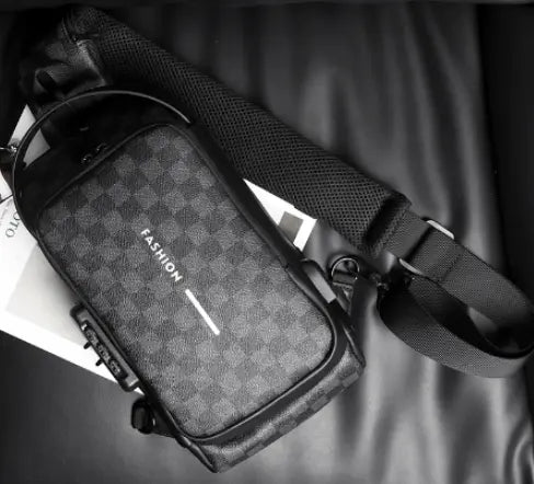 Men's chest bag shoulder bag messenger bag - AMIR BAGS INDIA PRIVATE LIMITED