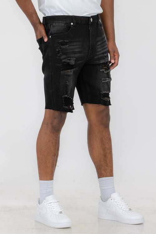 Mens Distressed Denim Shorts - AMIR BAGS INDIA PRIVATE LIMITED