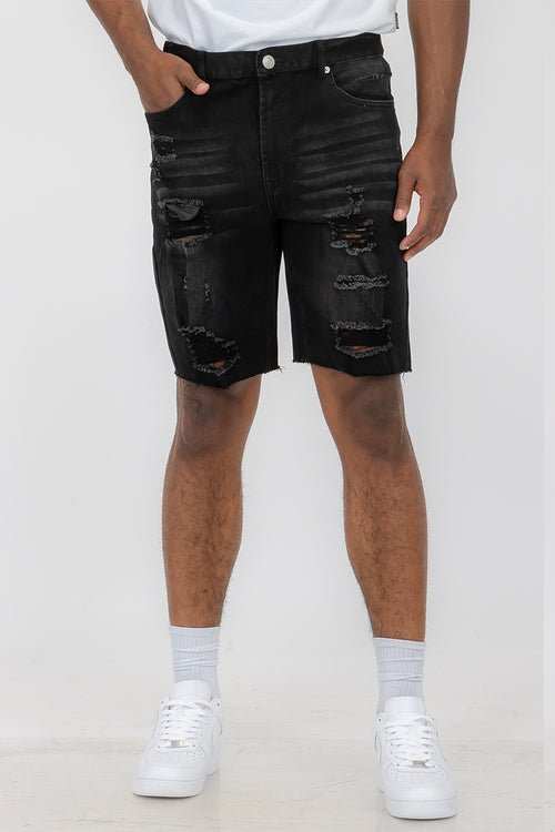 Mens Distressed Denim Shorts - AMIR BAGS INDIA PRIVATE LIMITED