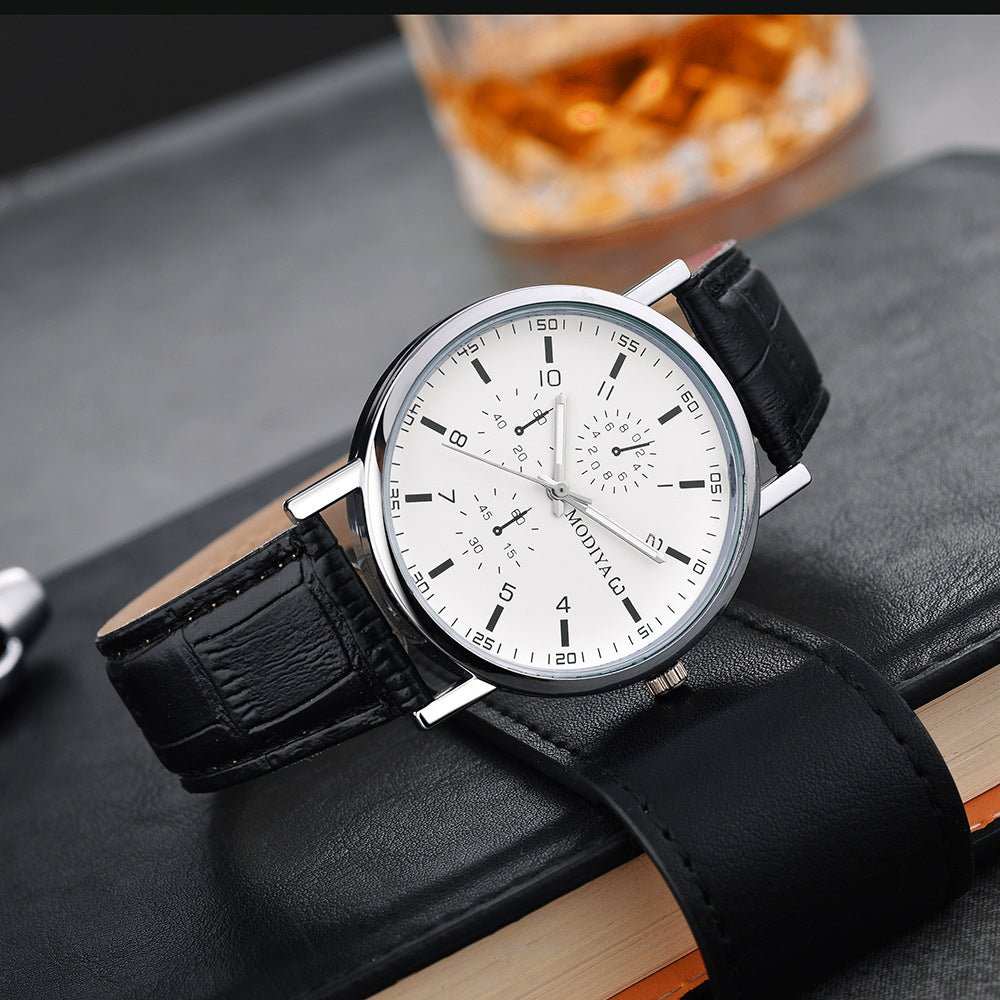 Men's Fashion Simple Belt Quartz Watch - AMIR BAGS INDIA PRIVATE LIMITED
