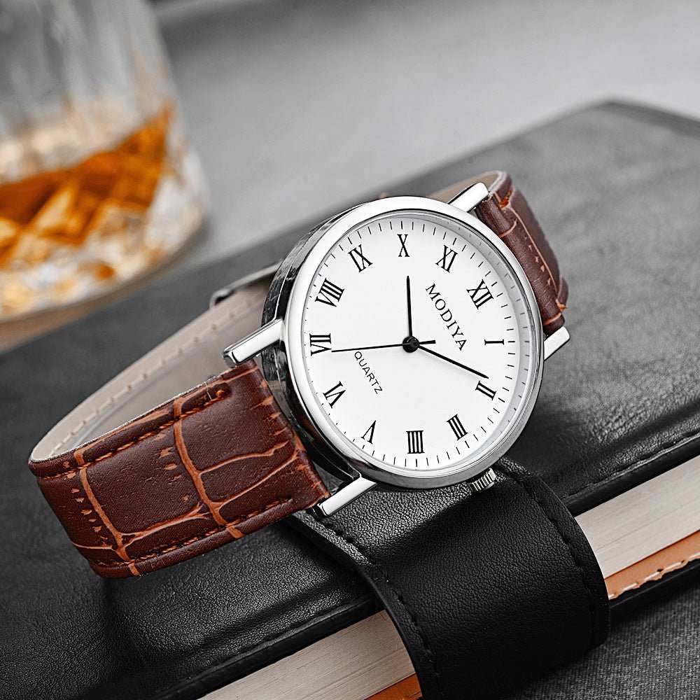 Men's Fashion Simple Belt Quartz Watch - AMIR BAGS INDIA PRIVATE LIMITED