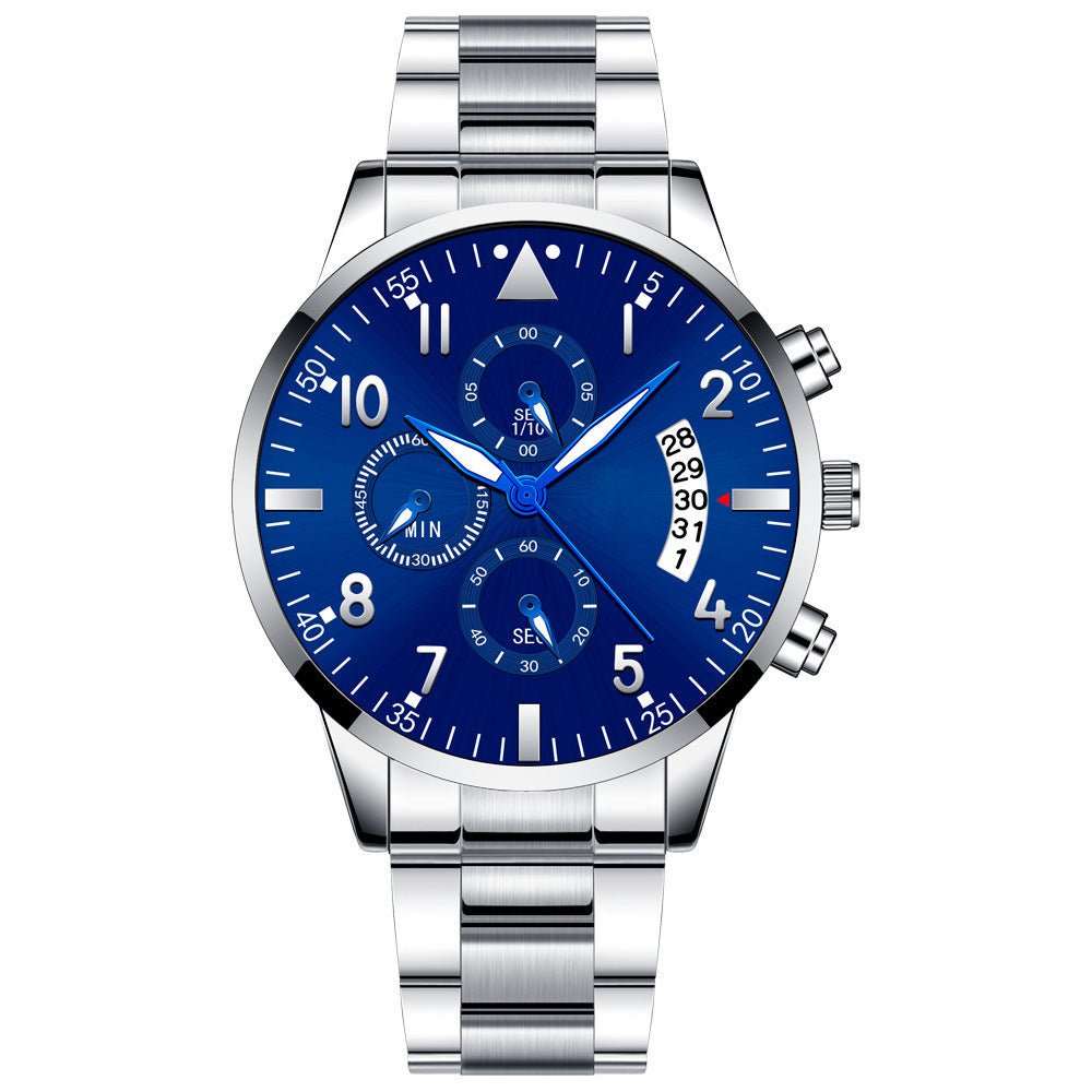 Men's Fashion Stainless Steel With Luminous Pointer - AMIR BAGS INDIA PRIVATE LIMITED