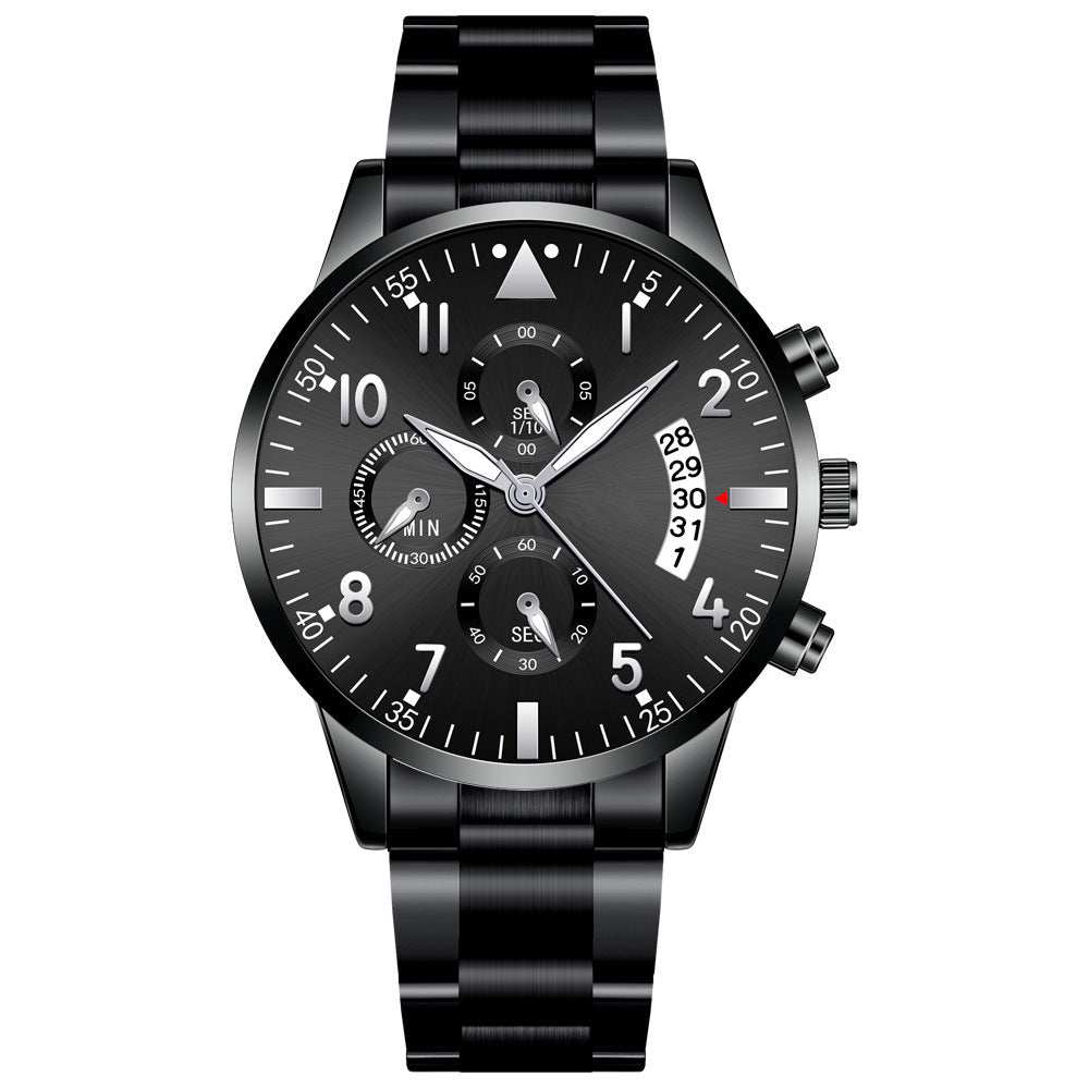 Men's Fashion Stainless Steel With Luminous Pointer - AMIR BAGS INDIA PRIVATE LIMITED