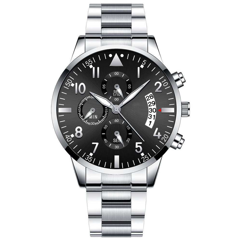 Men's Fashion Stainless Steel With Luminous Pointer - AMIR BAGS INDIA PRIVATE LIMITED