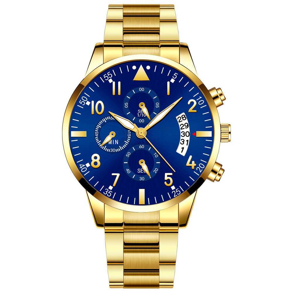 Men's Fashion Stainless Steel With Luminous Pointer - AMIR BAGS INDIA PRIVATE LIMITED