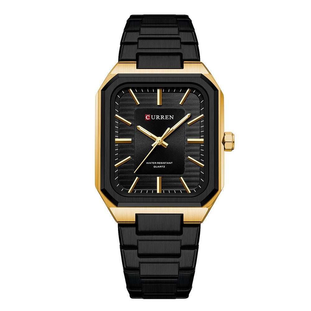 Men's Fashion Steel Band Business Square Quartz Watch - AMIR BAGS INDIA PRIVATE LIMITED