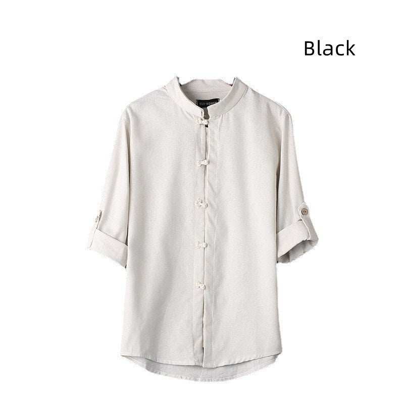 Men's Linen Vintage Plus Size Shirt - AMIR BAGS INDIA PRIVATE LIMITED