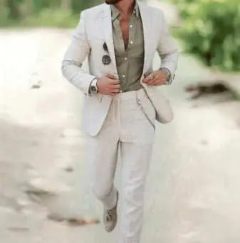 Men's Plus Size Two-piece SuitProduct information:Thickness: regularFabric name: hemp blendColor: yellow, sky blue, light blue, khaki, light pink, light green, dark blueMain fabric composition: lDropshipmanAMIR BAGS INDIA PRIVATE LIMITEDnull