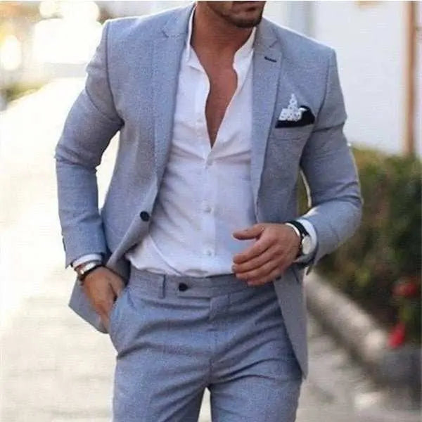 Men's Plus Size Two-piece SuitProduct information:Thickness: regularFabric name: hemp blendColor: yellow, sky blue, light blue, khaki, light pink, light green, dark blueMain fabric composition: lDropshipmanAMIR BAGS INDIA PRIVATE LIMITEDnull