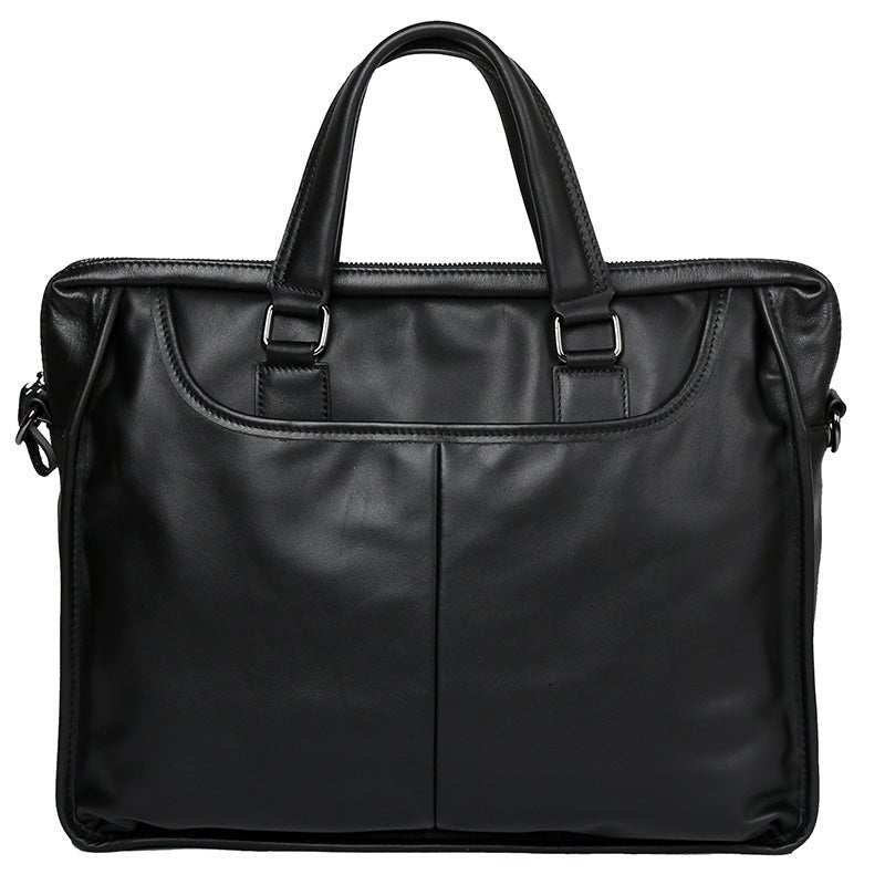 Men's Portable Leather Leisure Briefcase - AMIR BAGS INDIA PRIVATE LIMITED