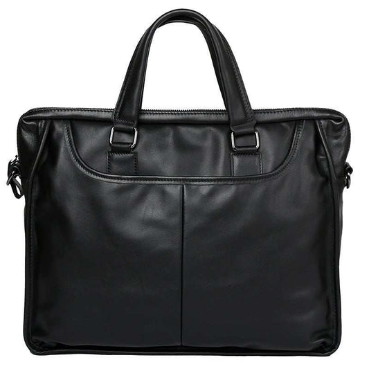 Men's Portable Leather Leisure Briefcase - AMIR BAGS INDIA PRIVATE LIMITED
