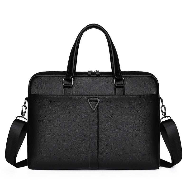 Men's PU Portable Oblique Span Business Briefcase Large Capacity Travel - AMIR BAGS INDIA PRIVATE LIMITED